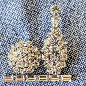 Vintage Rhinestone B. David Bowling Brooch/Pin